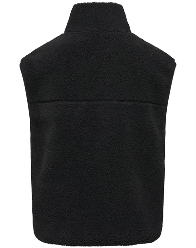 Only - ONLBaby Teddy High Zip Vest - Black